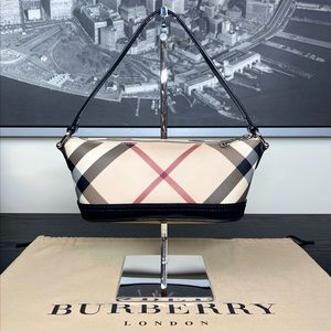 Burberry London nova check underarm Purse Bag Handbag Tartan